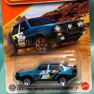 Matchbox ‘90 Volkswagen Golf Country Blue Rabbit Toy Car